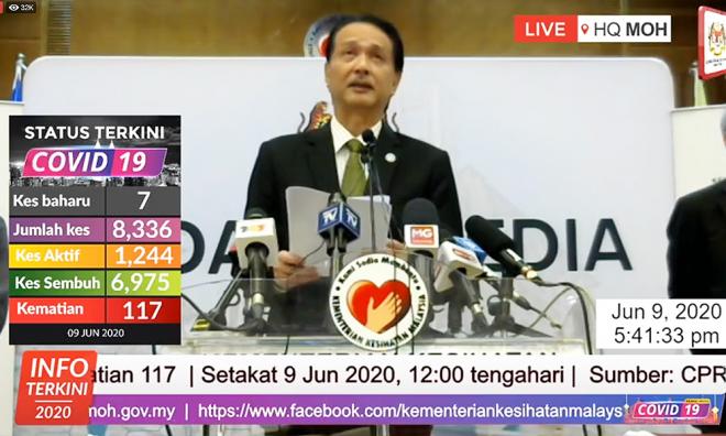 Malaysia Covid-19 status update, 9 Jun 2020